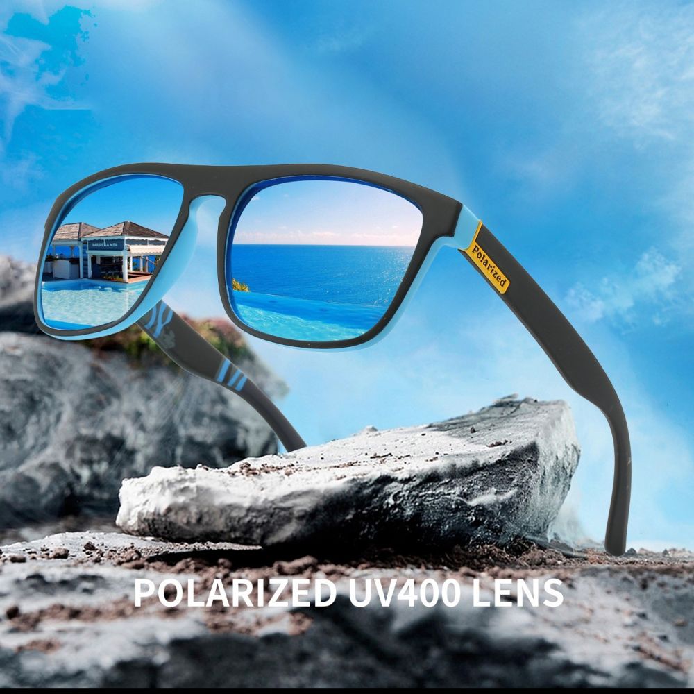 Polarized Outdoor Cycling Sunglasses for Men, Retro Sport, UV Protection, D731