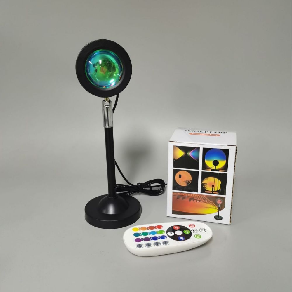 Fotoğrafçılık için sınır ötesi RGB mini gün batımı lambası, canlı yayın için ortam ışığı, fotoğrafçılık için arka plan duvarı, ins gün batımı projeksiyonlu yaratıcı masa lambası