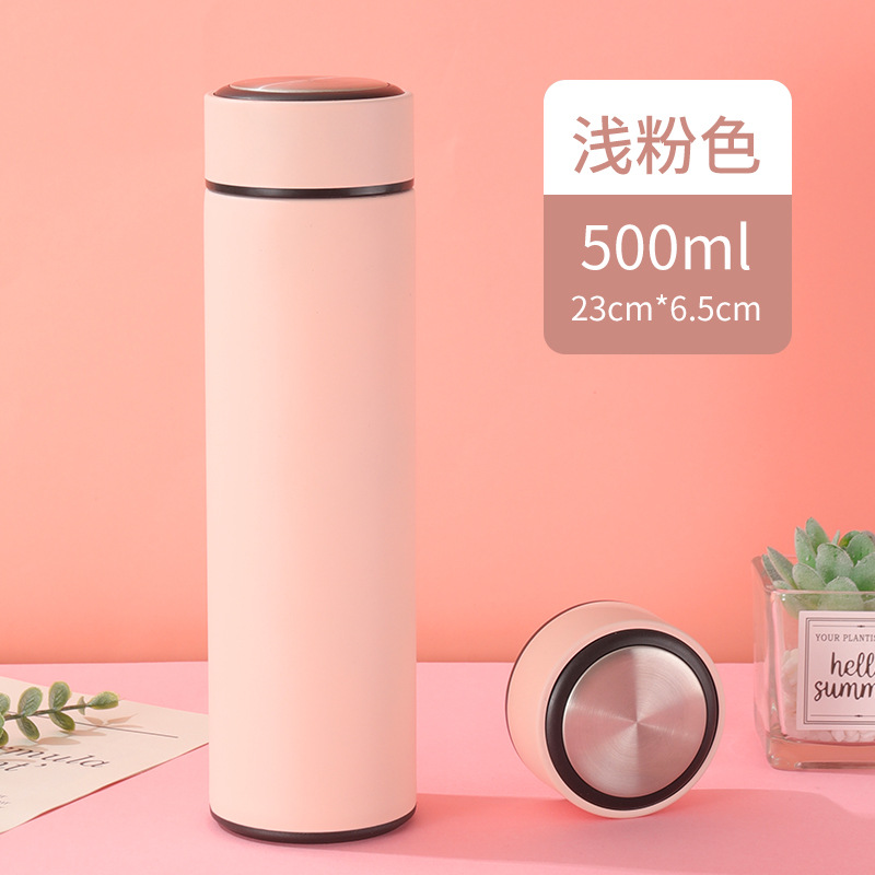 Isolierte Wasserflasche für Damen, elegante Großhandels-Thermoskanne mit intelligentem Temperaturanzeiger aus 316er Edelstahl, spezielle kompakte 304er Taschenflasche. - 9