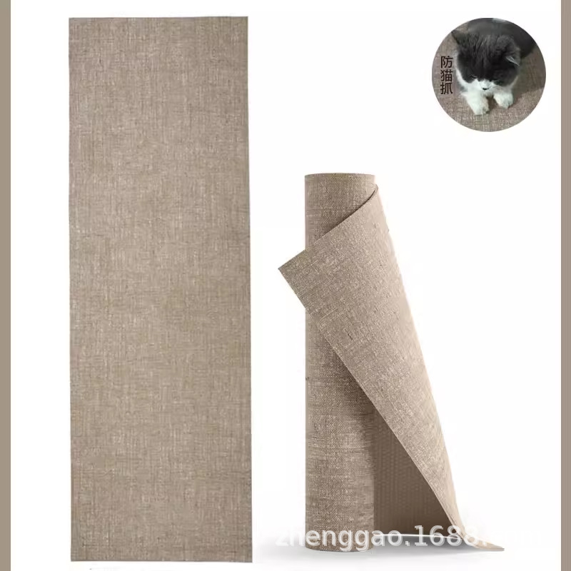PVC linen yoga mat, non-slip, sweat-absorbent, soundproof