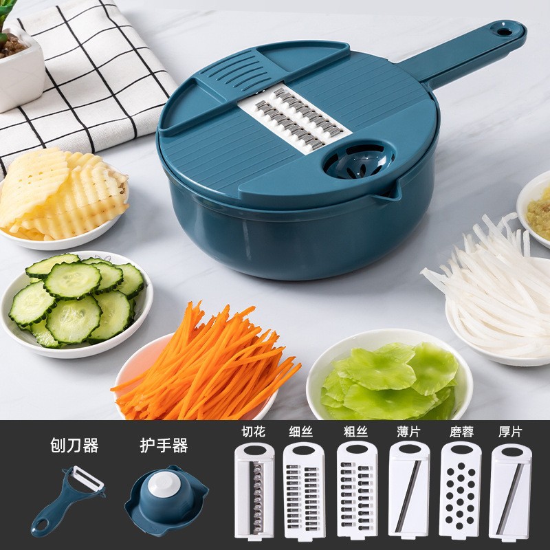 Multifunctional manual vegetable shredder and grater - 1