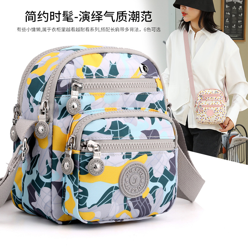New Oxford Fabric Women's Mini Casual Crossbody Phone Bag Fashion Nylon Bag Single Shoulder Adjustable Waterproof Canvas Bag - 3