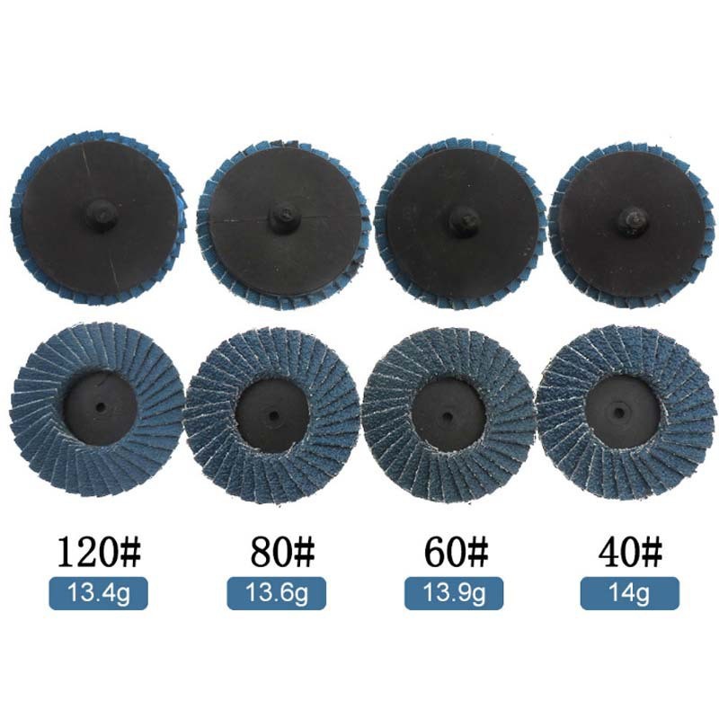 2 inç 50 / 3 inç 75 Geçiş Zımpara Diski Vida Somun Zımpara Tabakası Metal Taşlama Parlatma Flap Disk Toptan