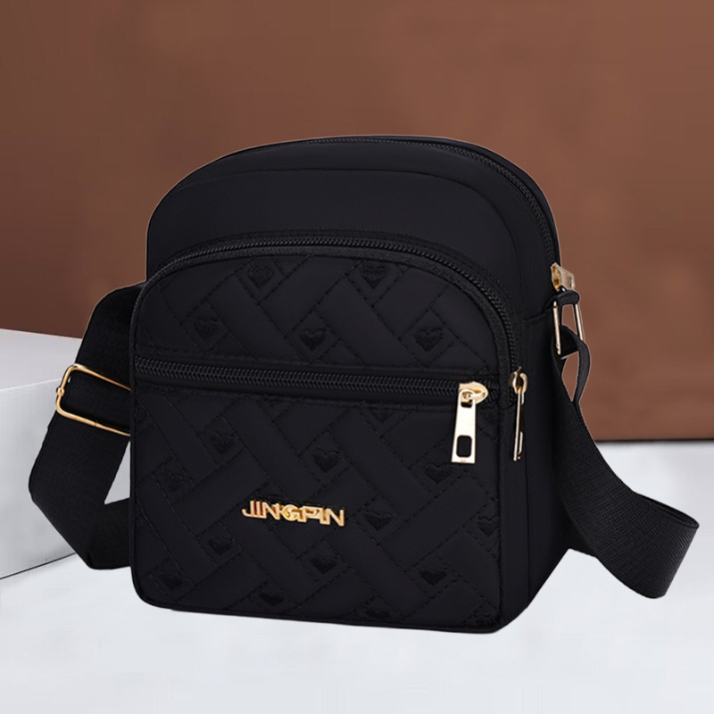 Leichte Handy-Umhängetasche für Damen, Mini-Crossbody-Tasche, Leichte Tragetasche, Canvas-Tasche, modisch, vielseitig kombinierbar, wasserdicht, Einzel-Schultertasche, Schlüssel- und Münztasche - 1