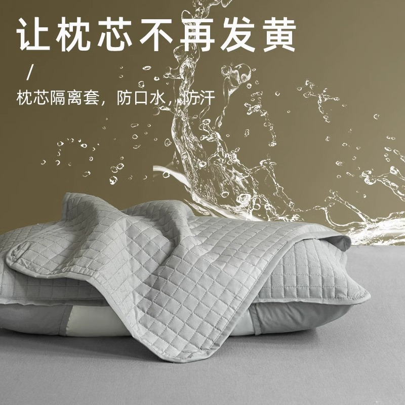 Anti-Mite Pillow Protector, Pair Pack, Protection Against Drool and Hair Oil