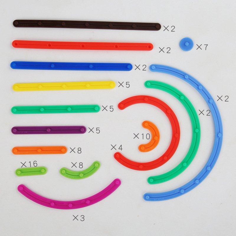 Sınır Ötesi Yeni Tasarım Çocuk Zeka Geliştirici Birleştirilebilir Yapı Blokları Puzzle DIY Sınırsız Şekilli Yaratıcı Yapı Blokları Seti Eğitici Oyuncak
