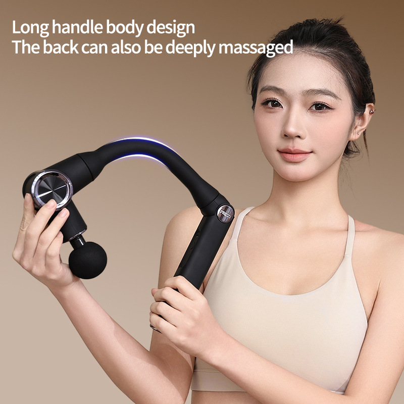 Katlanabilir fasya tabancası, long handle, kas masaj, akıllı