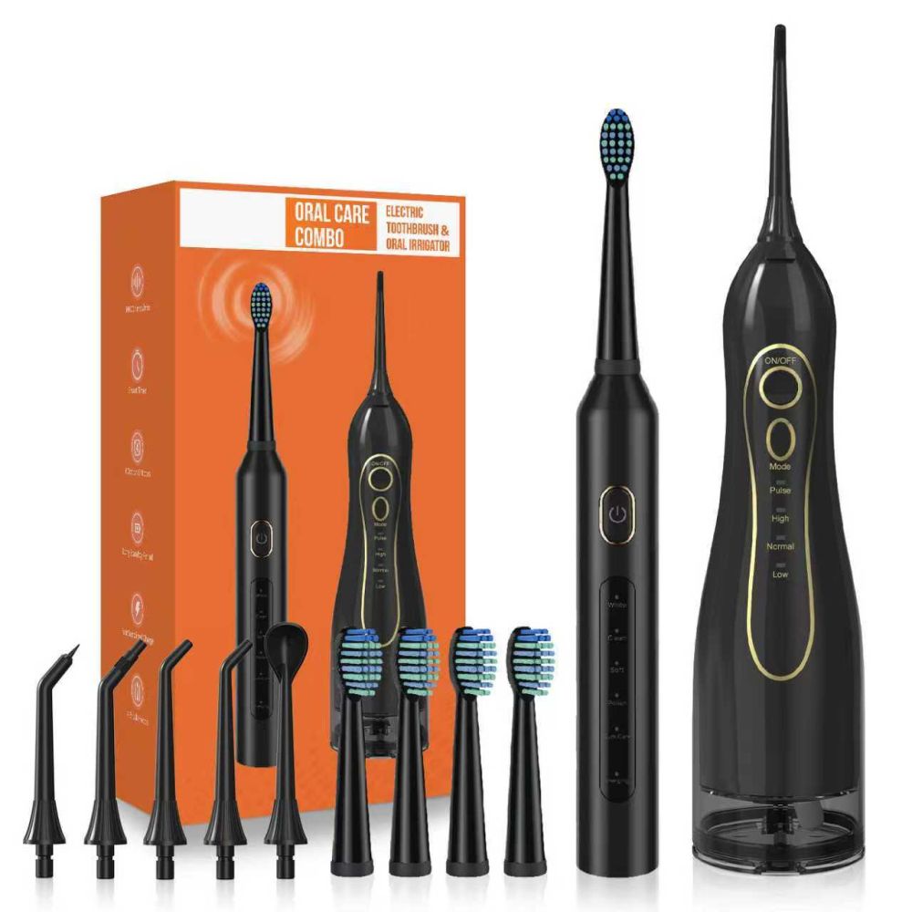 F5 diş ipi T8 elektrikli diş fırçası şarjlı set - 1