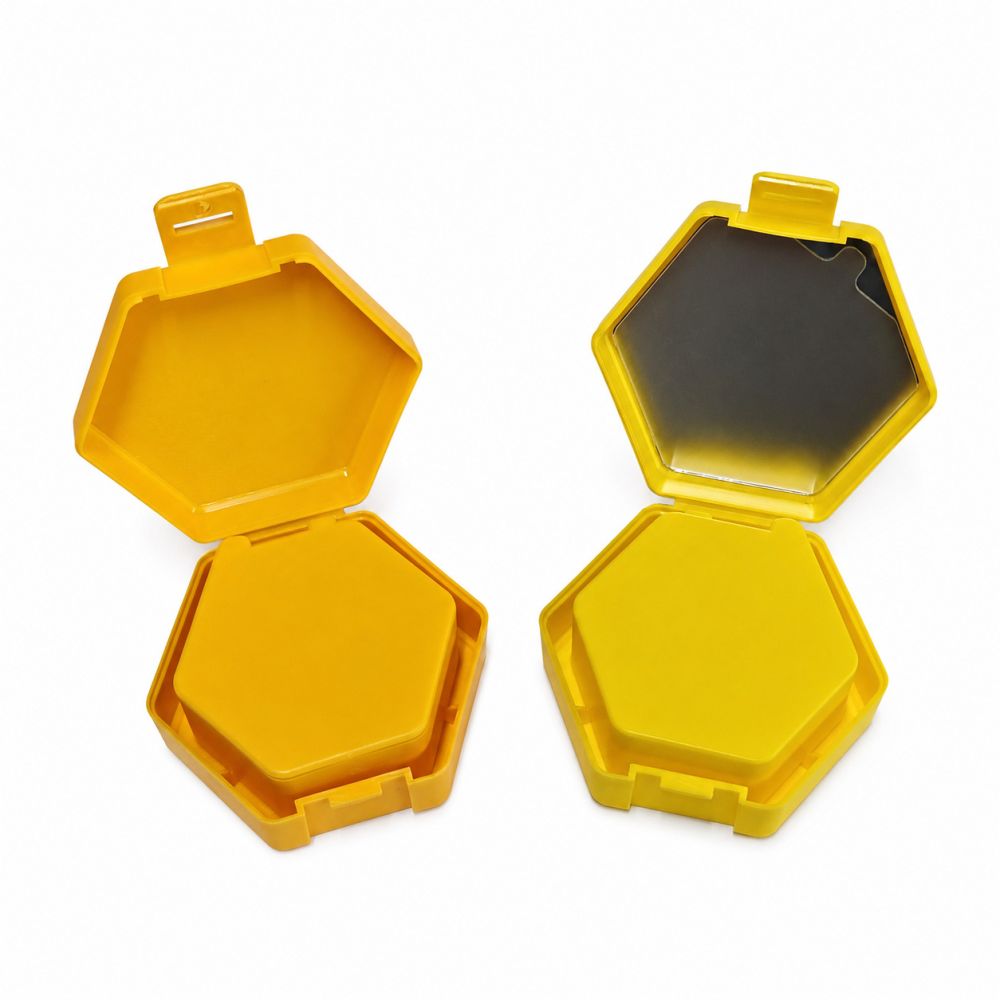Korean-style hexagon box hydrocolloid acne patches with mirror