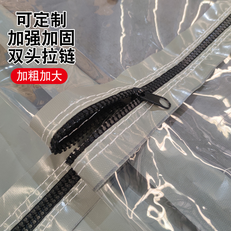 Fully transparent plastic fabric for courtyard windproof and rainproof fabric factory dropshipping Amazon international station cross-border supply