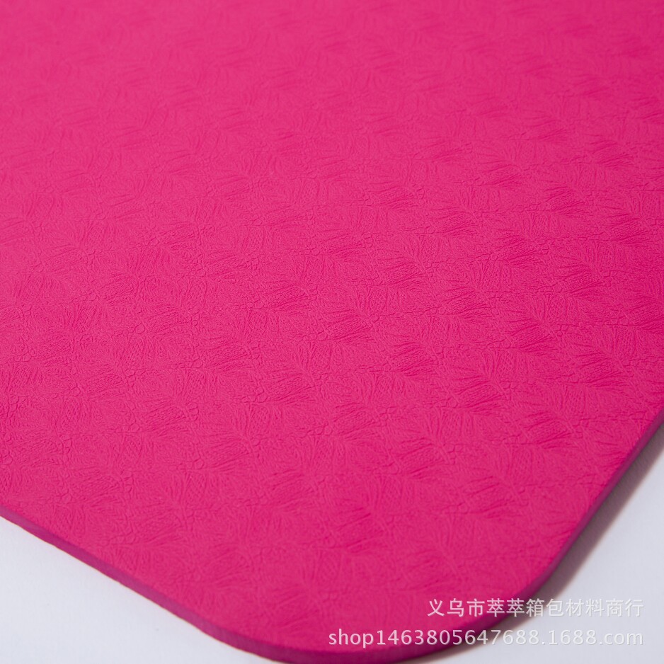 TPE-Yogamatte 6mm rutschfest und geruchlos, einfarbig - 5