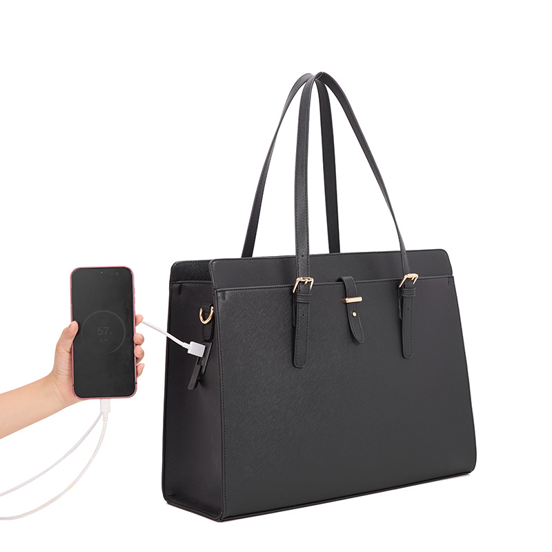 Lagerbestand Damen-Handtasche für 15,6 Zoll Notebook Einschulter Schrägtasche großer Beutel Business Pendler Guangzhou Großhandel - 2