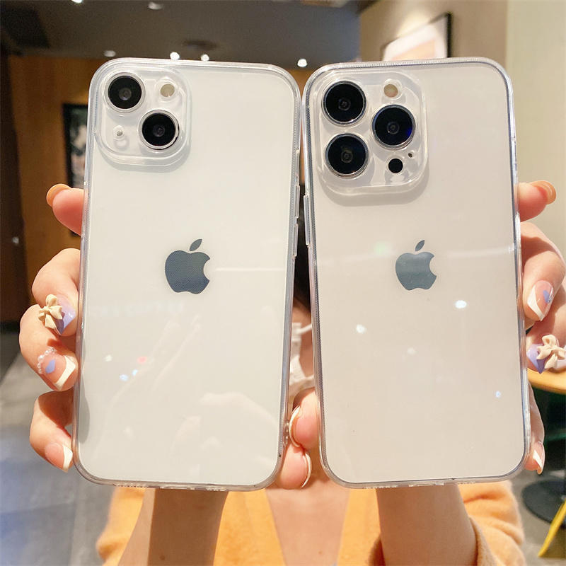 适用苹果17透明手机壳新款iPhone16promax保护套超薄1415全包简约