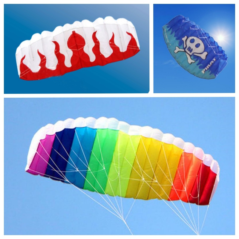 Weifang Soft Rainbow Umbrella Kite, Double-Line Stunt Kite