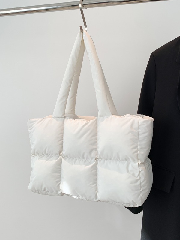 Cross-border wholesale bags, large capacity soft puffed bags, shoulder strap puffed jacket bags, cloud pattern crossbody bags. - 5
