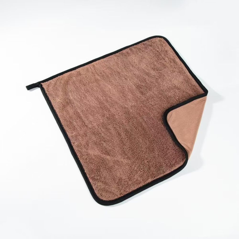 Double-sided thickened twisted woven car cleaning towel, absorbent and lint-free, car washing towel, lint-free cloth, water-absorbent towel. - 11