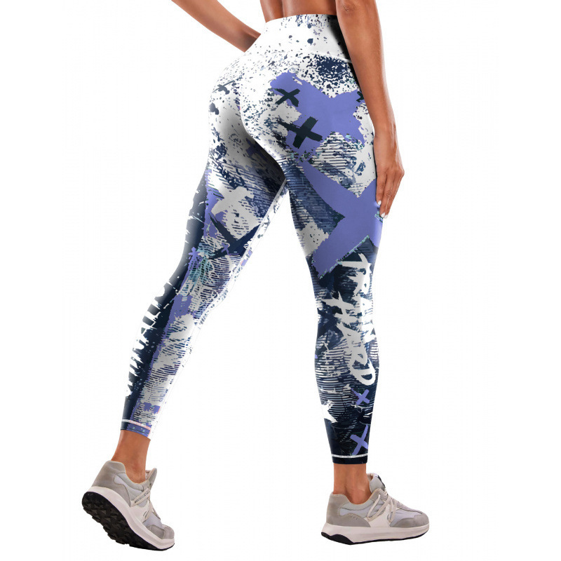 3D Dijital Baskılı Yoga Taytı, Sıkı Fitness Pantolonu, DIY Özelleştirilebilir