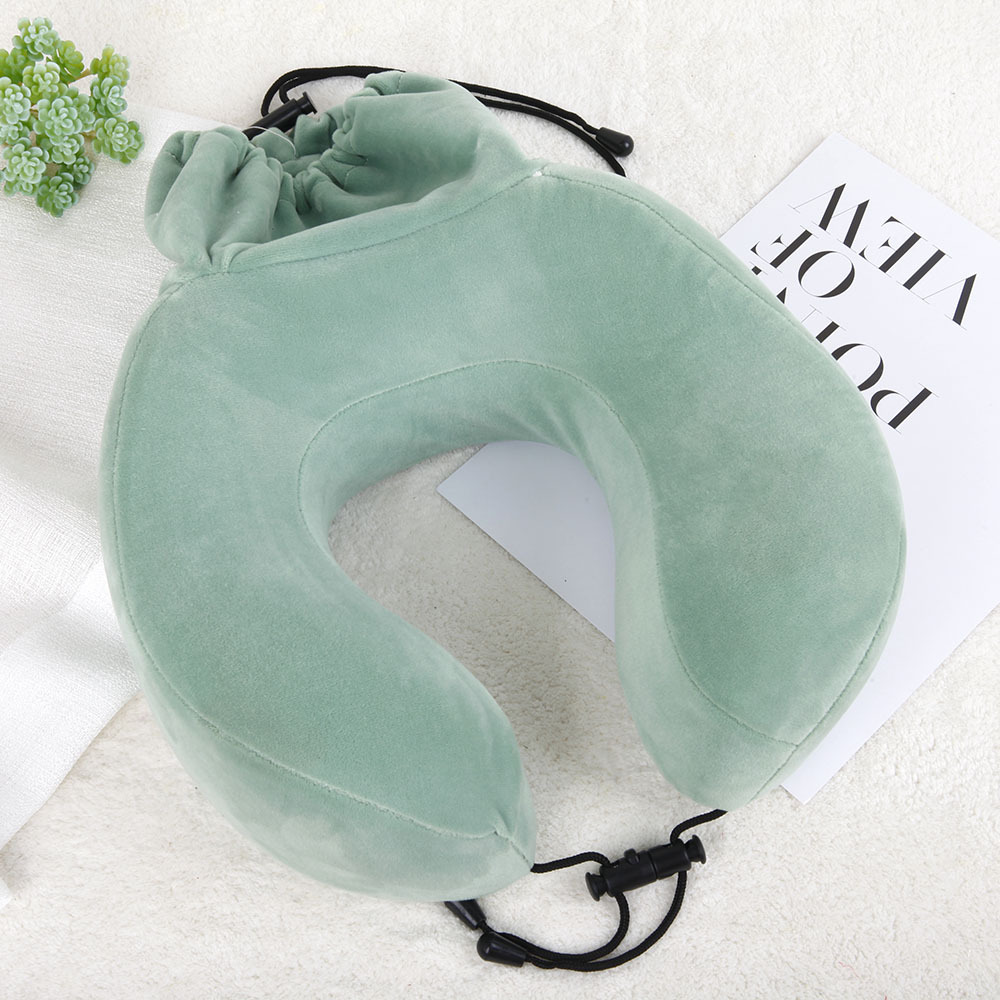 U-shaped neck pillow with memory foam, portable