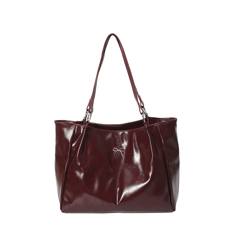 Large Capacity Daily Tote Bag for Women 2025 New Niche Design Fashion Shoulder Bag Simple Elegant Everyday Use Bag - 5