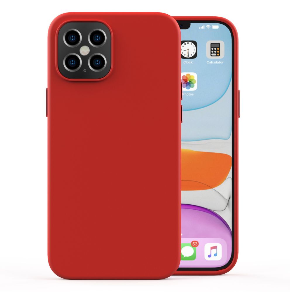 Phone case for iPhone 12 Pro, liquid silicone, full protection