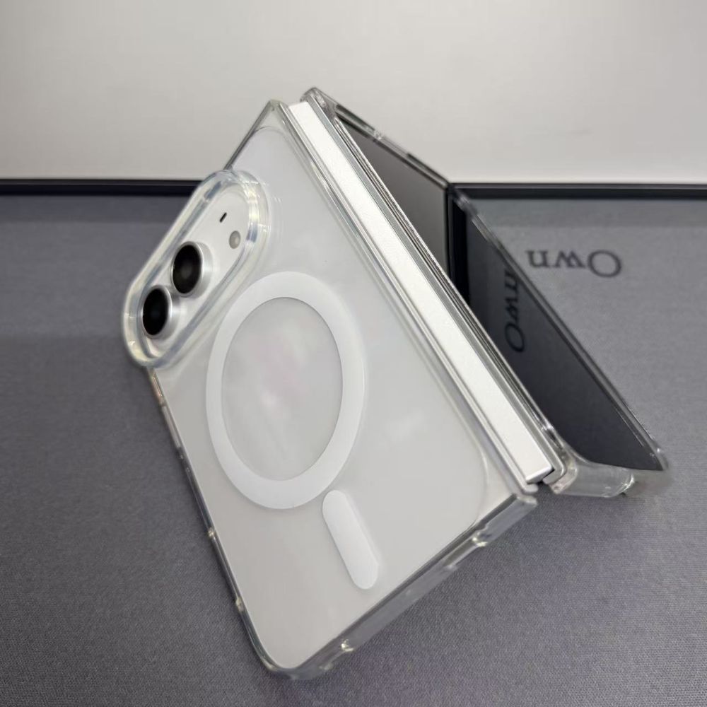 【Foldable Magnetic Case】Compatible with iPhone Duo phone case, split-type transparent magnetic 18 foldable screen high transparency