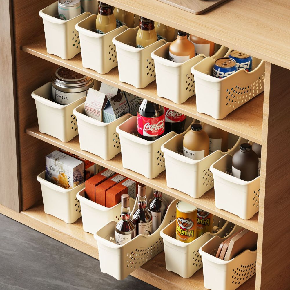 Küchenschrank-Aufbewahrungskorb Kunststoff-Küchenregal Tischablagen-Aufbewahrungsbox Verschiedenes-Korb Gewürz-Snack-Organizer Lagerungsbox