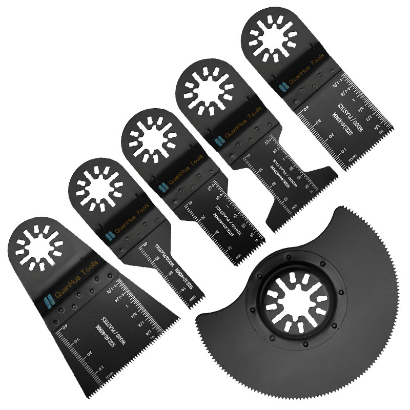 6-teiliges Mischset Multitool-Sägeblätter für Oszillierwerkzeuge