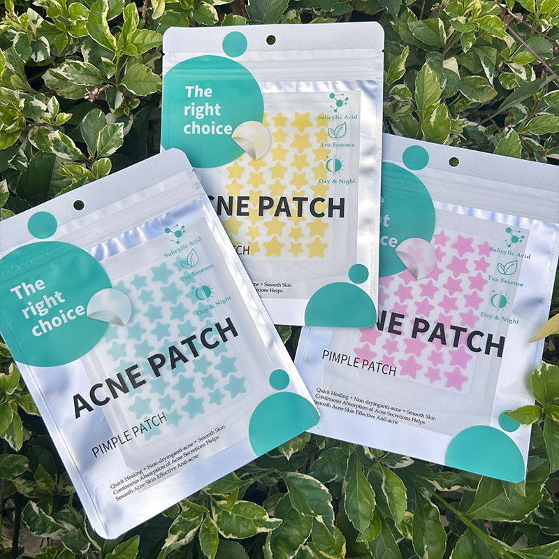 Colorful Star Acne Patches, Hydrocolloid, with Essential Oil