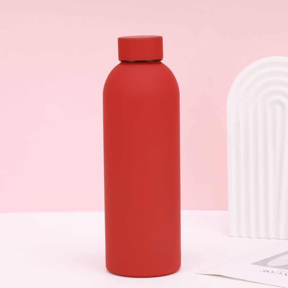 American small-mouth thermos bottle cup portable outdoor sports water bottle rubber-coated water cup 304 stainless steel thermos cup - 6