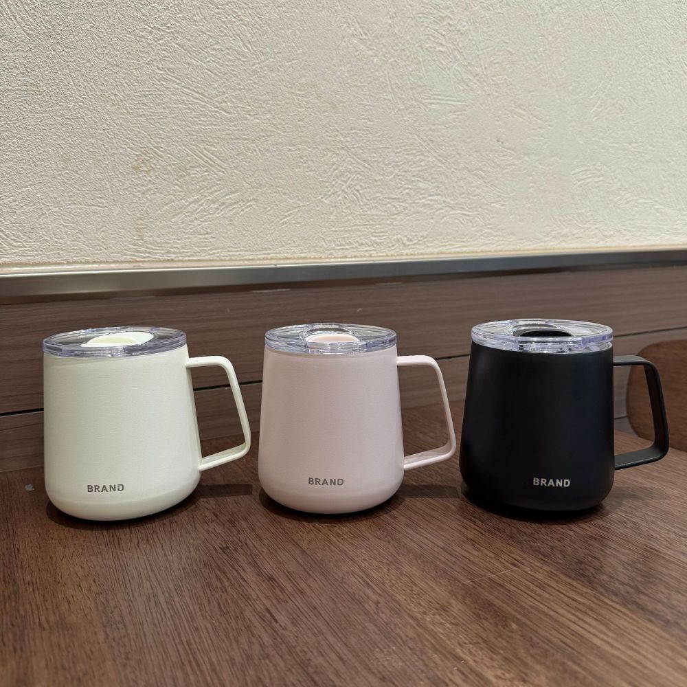 高颜值马克杯不锈钢带盖水杯两用保温杯便携家用上班礼品杯子批发