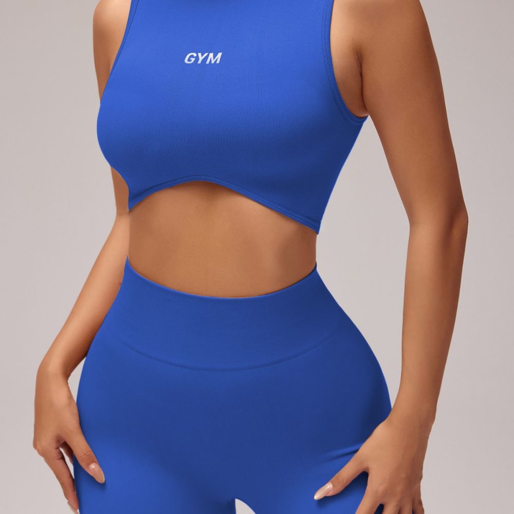 Damen Yoga-Set mit Top und Leggings, hohe Taille, Po-Lifting