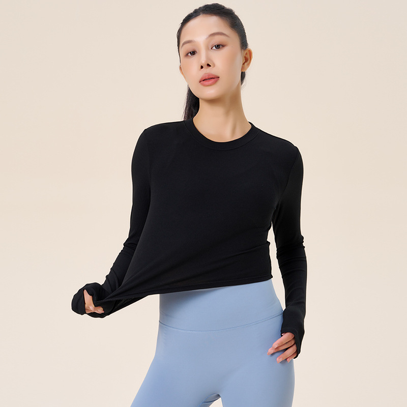 Women's long-sleeve quick-dry breathable sports top