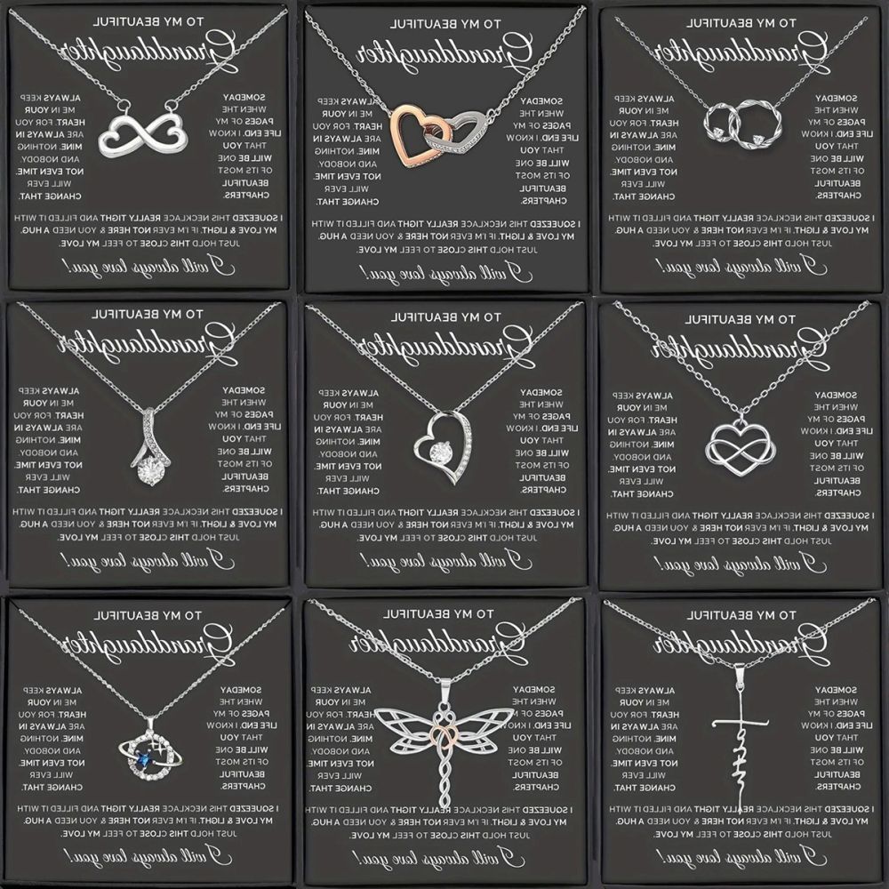 Edelstahlkette mit herzförmigem Anhänger, durchbrochenes Design, Geschenk