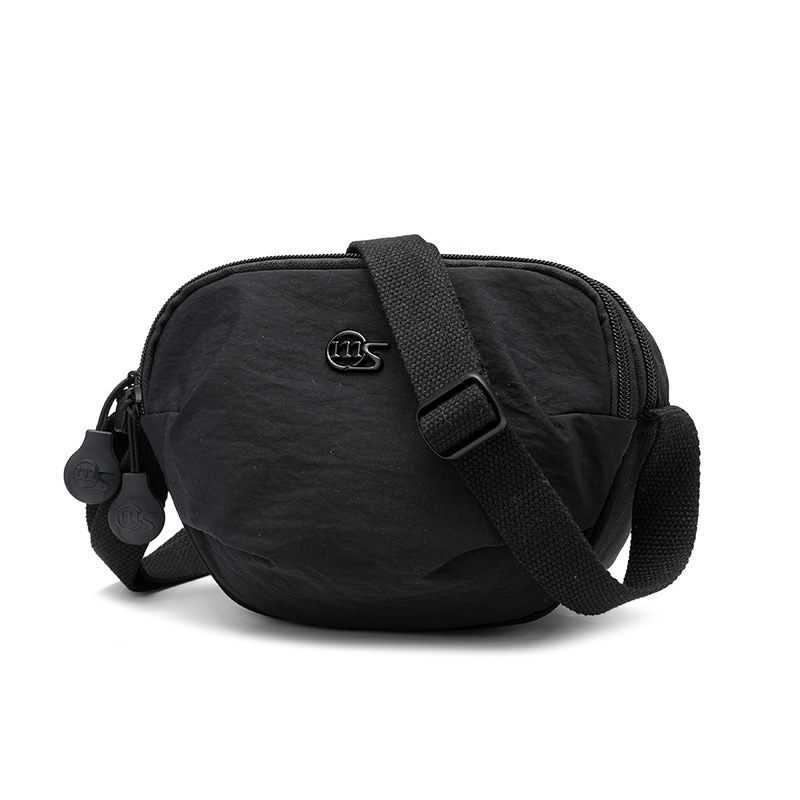Foreign Trade Casual Solid Color Mini Crossbody Bag Women's New Style Outdoor Travel Small Shoulder Bag Phone Pouch Ultralight Waterproof Fabric Bag - 3