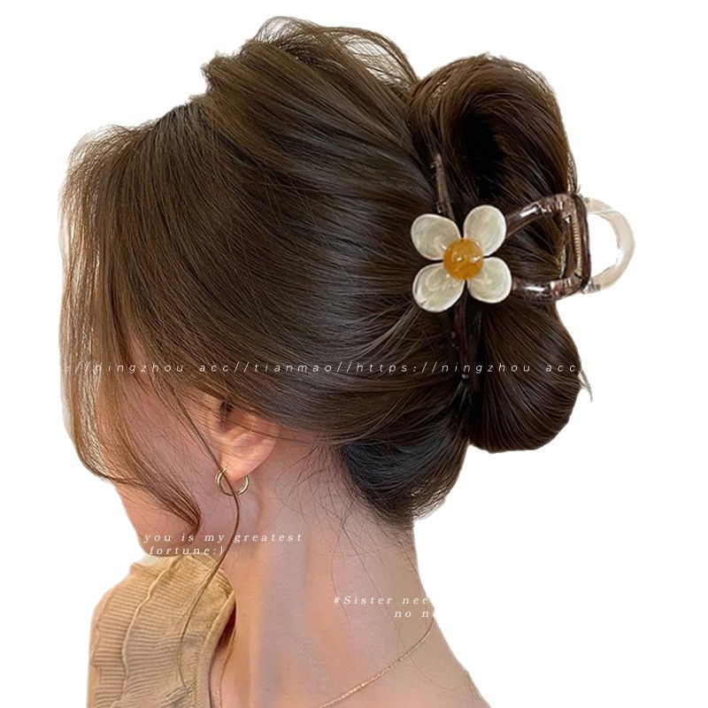 2026 elegante Haarklammer für Frauen, großes Volumen, Haarnadel für den Hinterkopf, mittlere Haarklemme Haiformat, Haarklemme - 6