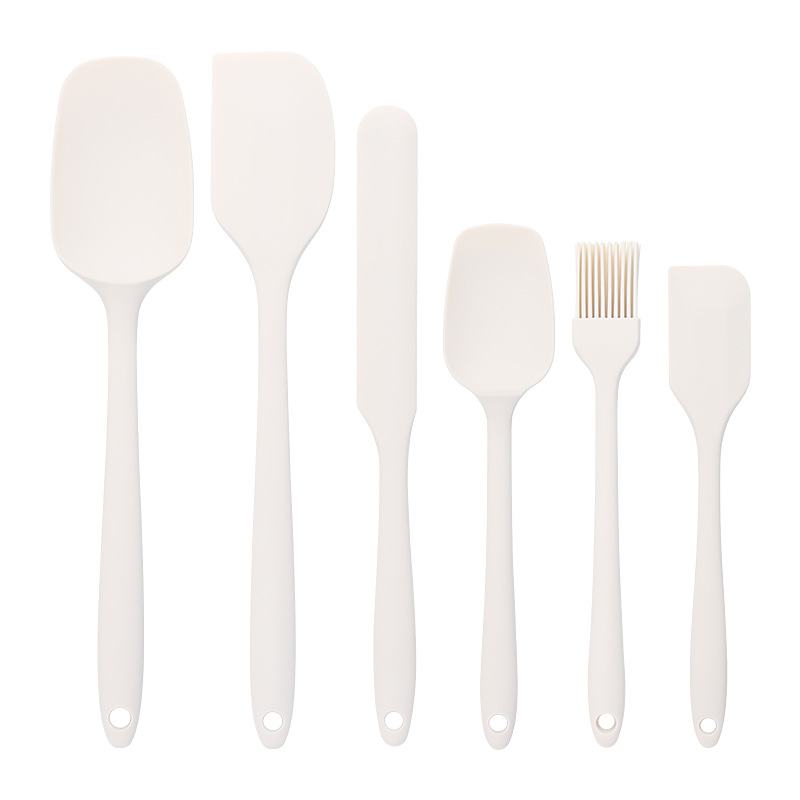 Spot Silikon integrierter Schaber 6-teiliges Schaber-Öl-Pinsel-Set Backwerkzeuge Kuchen-Creme-Spachtel - 10