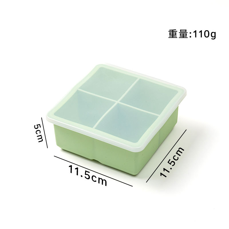 Large silicone ice mold food grade ice cube mold easy release frozen ice ball mold home use ice bar ice maker - 13