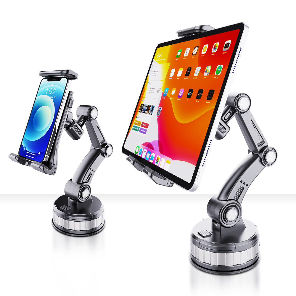 Car Phone Holder Suction Cup Type Car Interior Dashboard Mount Fixed Navigation Support Anti-Shake Tablet Phone Universal