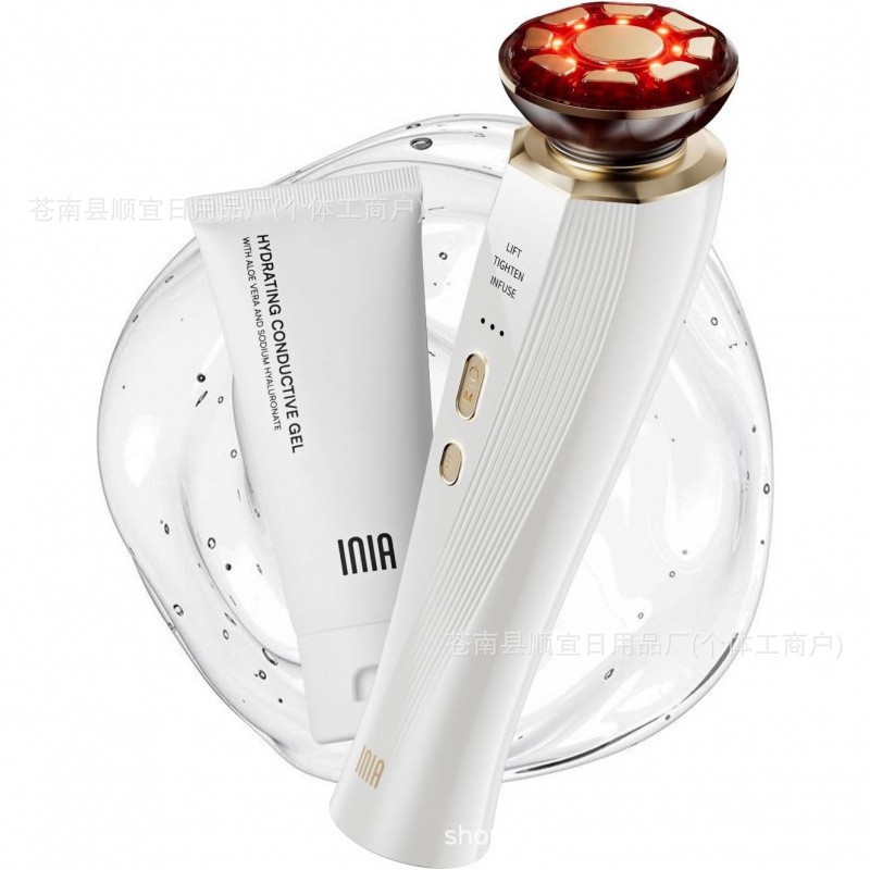 INIA 3-in-1 Red Light Therapy Face and Neck Facial Massager - 1