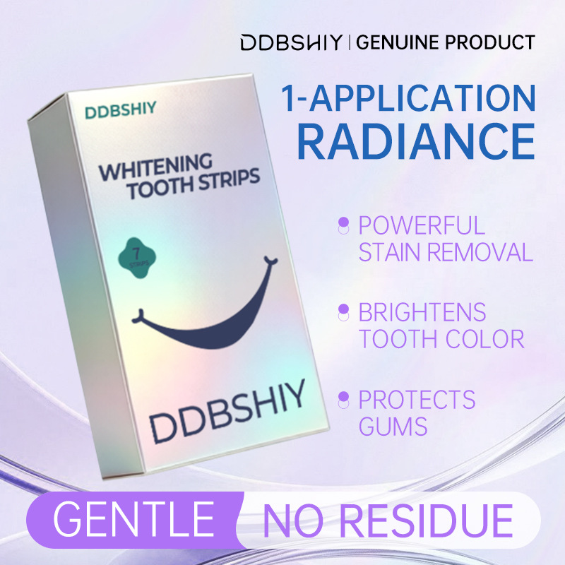 跨境tk热销Teeth whitening strips美白牙贴去黄洁牙温和不酸牙