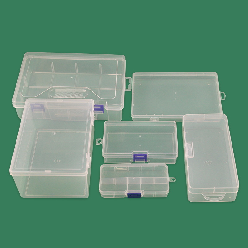 Hochdurchsichtige PP-Kunststoffbox mit rechteckigem quadratischem Deckel, kleine Produktverpackung Schreibwarenaufbewahrungsbox Hersteller
