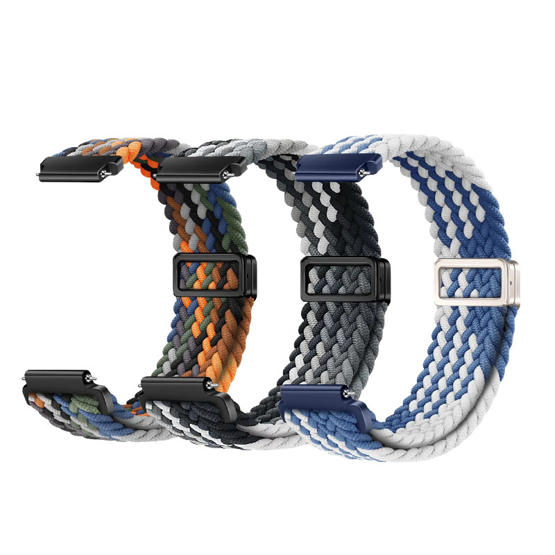 Nylon Woven Sport Watch Band with Magnetic Buckle for Huawei, Samsung, Garmin