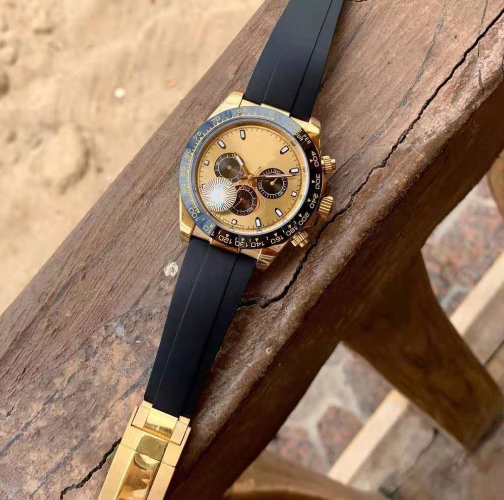 Erkek silikon saat Submariner kuvars su geçirmez parlak - 1