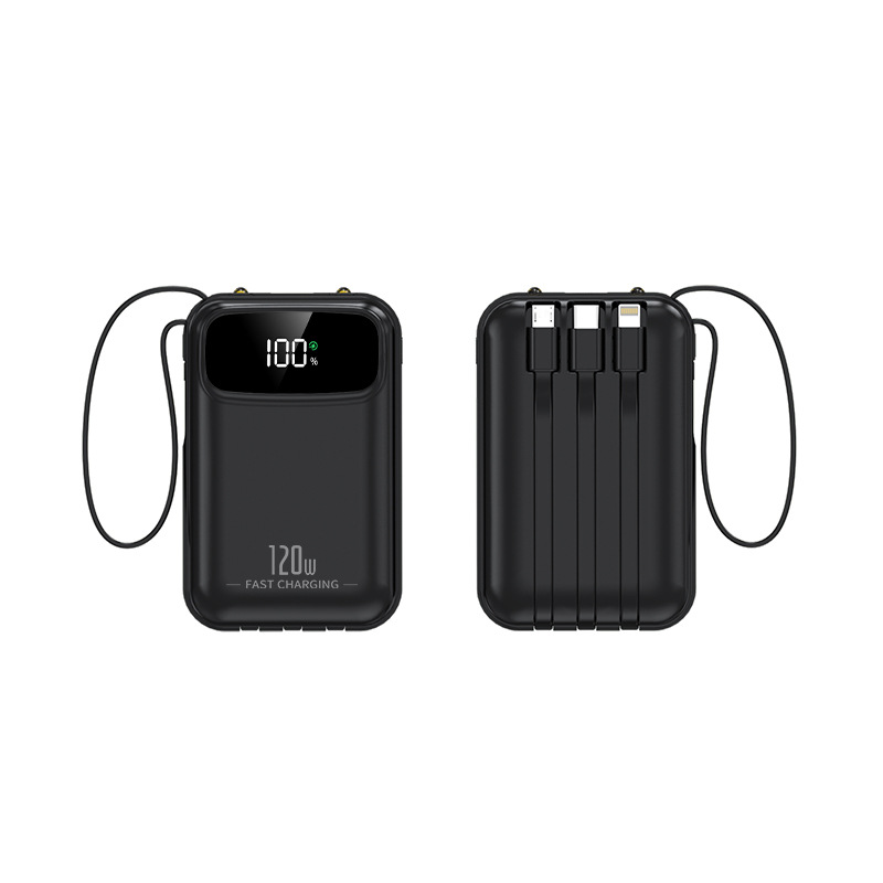 Powerbank 20000mAh mit Super-Schnellladung, 3C-Zertifiziert, mit integriertem 4-in-1 Kabel, Mobile Power Bank mit großer Kapazität, anpassbares Logo - 6