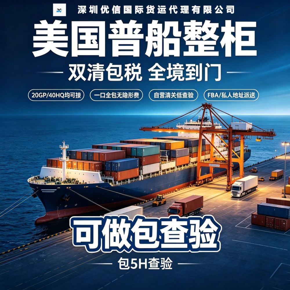 US sea freight full container, customs clearance and duty-paid direct delivery line, counterfeit-brand/sensitive goods LCL consolidation, cross-border logistics to port
