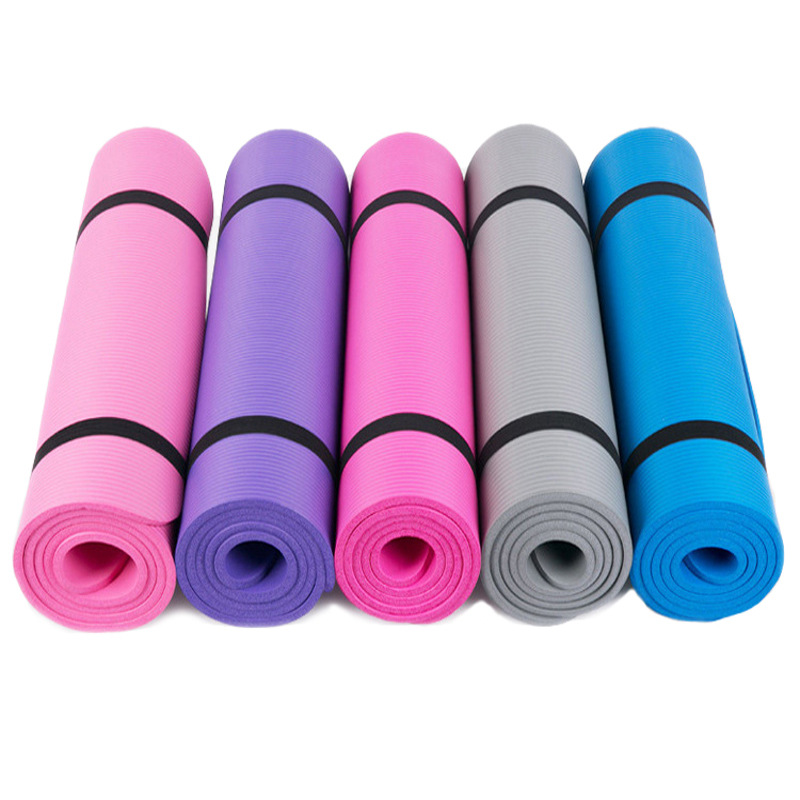 NBR Yoga Mat, Non-Slip, Shock-Absorbing, Foldable - 1