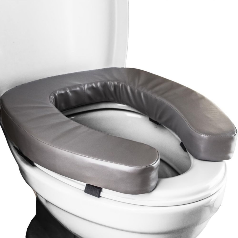 Waterproof Velcro Toilet Seat Cover, Soft Raised Thickened Cushion
