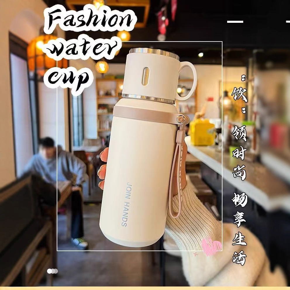Vakuum-Thermobecher aus 316er Edelstahl für Damen, hübsches Design, tragbare Reisetrinkflasche, Geschenkanfertigung für kommerzielle Aktionen
