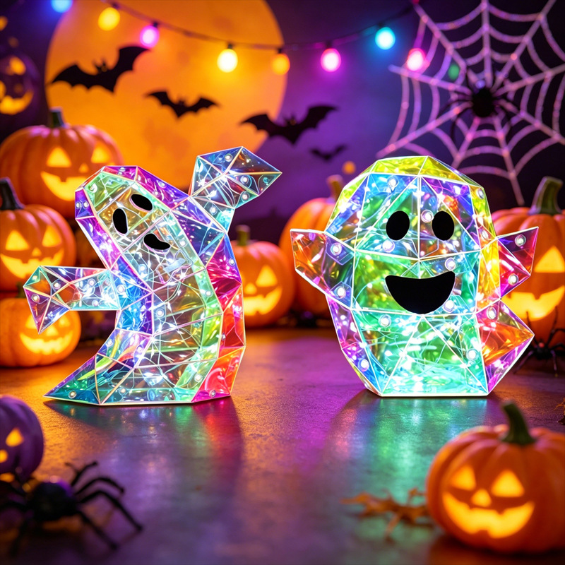 Glowing Short-Arm Ghost Night Light for Halloween and Easter Party Decoration