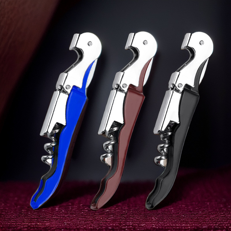 Multifunctional Stainless Steel Wine Opener, Portable Seahorse Corkscrew